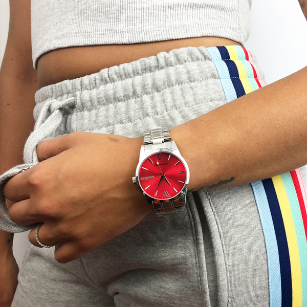 Reloj esfera roja hot sale